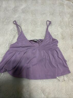 Love Tree Lavender Peplum Camisole